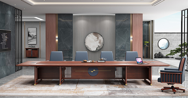 宁境会议桌椅4.8米